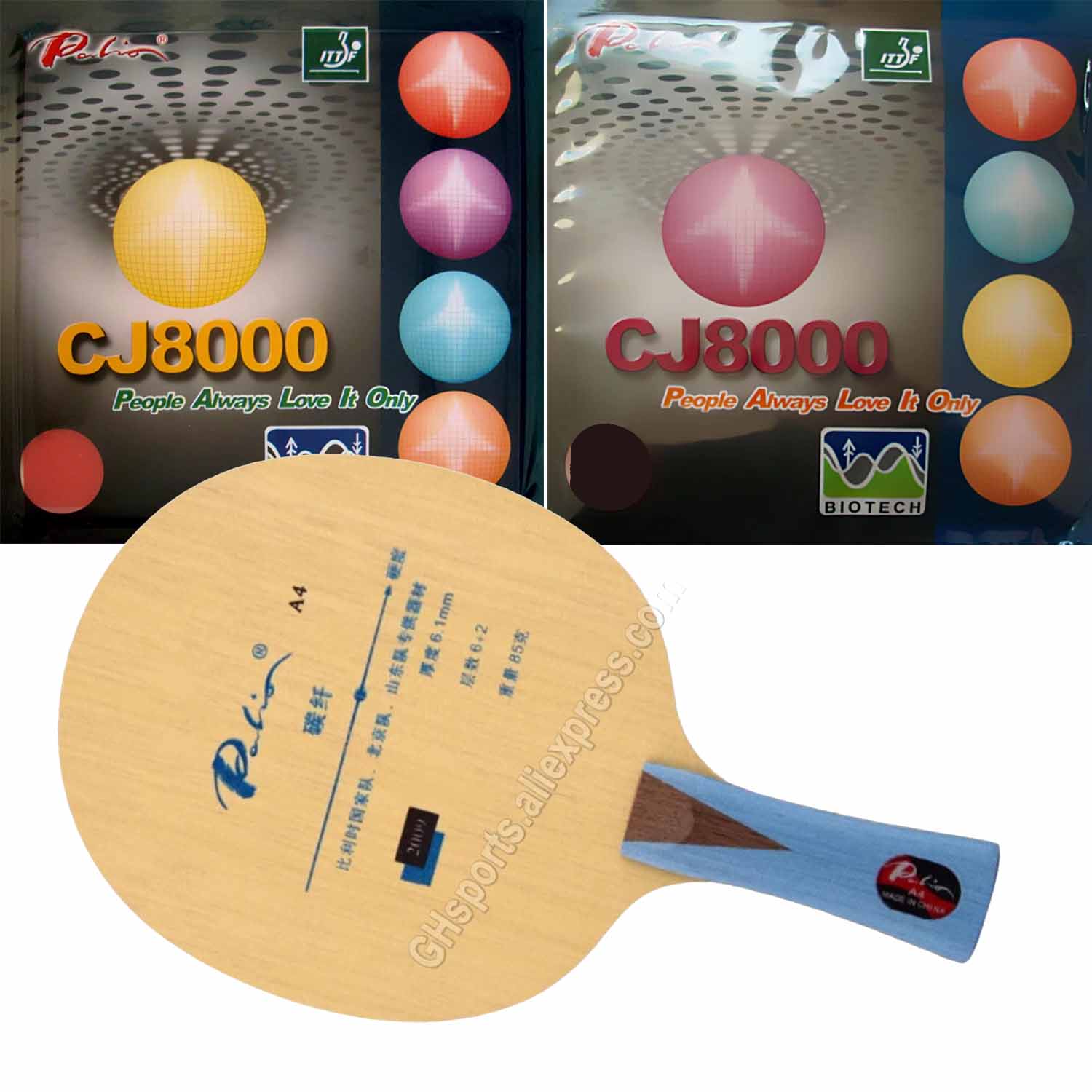 Table Tennis Grip Types - 프로 콤보 라켓 팔리오 A4 A
