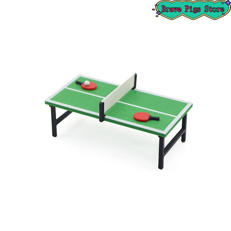 Table Tennis Shop - 1:12 소형 탁구 라켓 모델 탁구