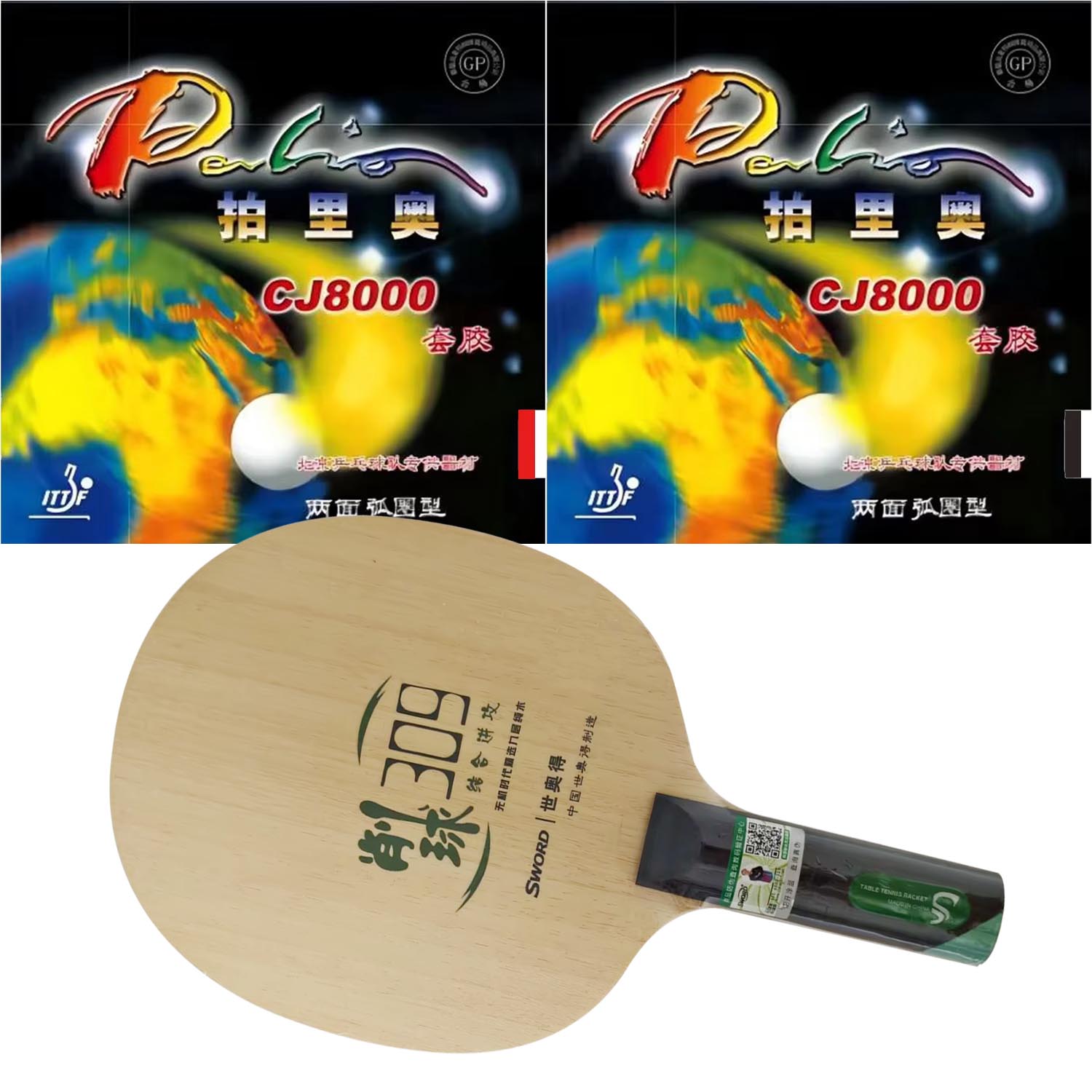 Table Tennis Grip Types - 프로 콤보 래켓 소드 309 초프