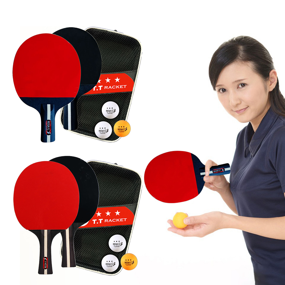 탁구 라켓 2 개 및 공 3 개, 탁구 패들 세트, 전 - Table Tennis Olympics 리뷰 및 가격