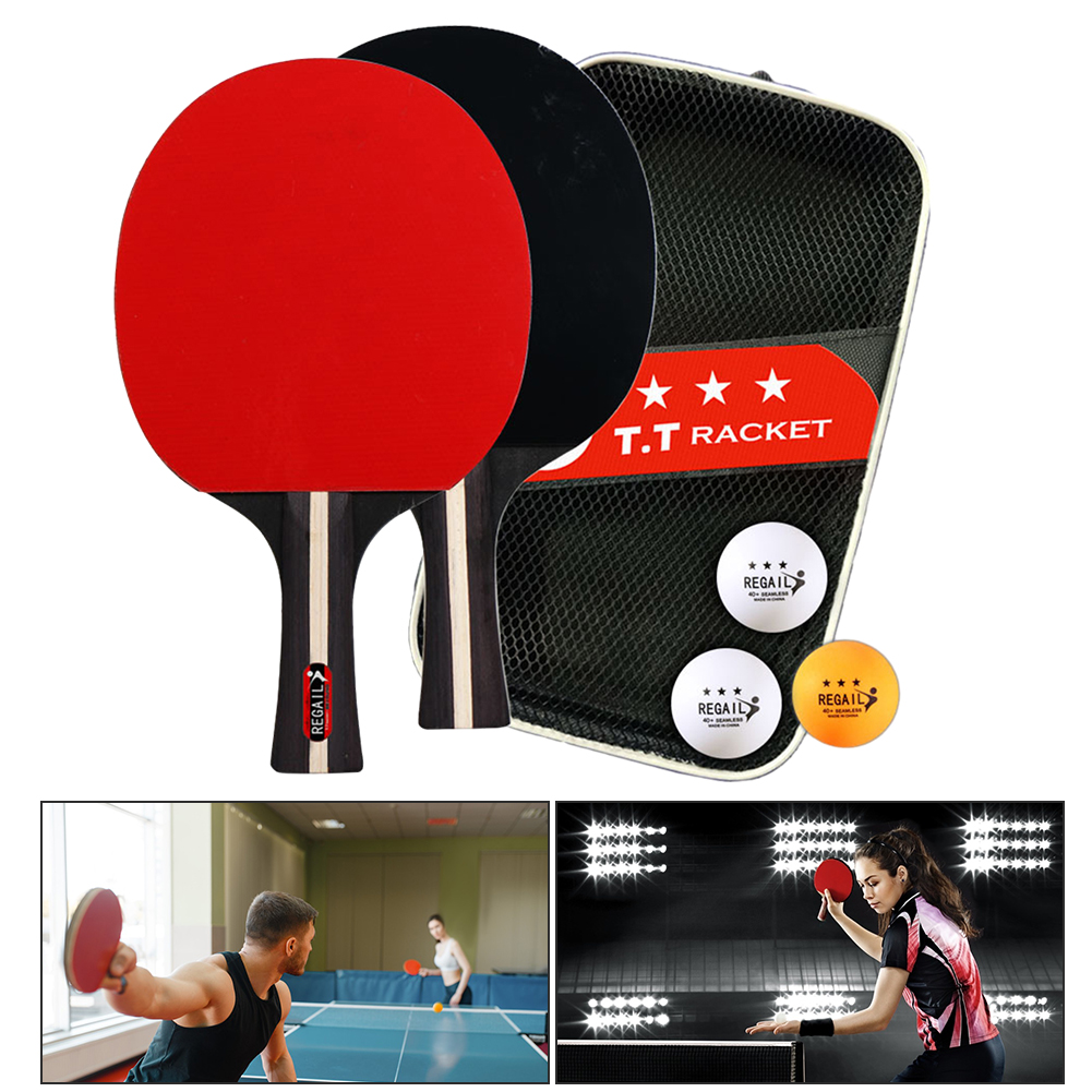 탁구 라켓 2 개 및 공 3 개, 탁구 패들 세트, 전 - Table Tennis Olympics 리뷰 및 가격