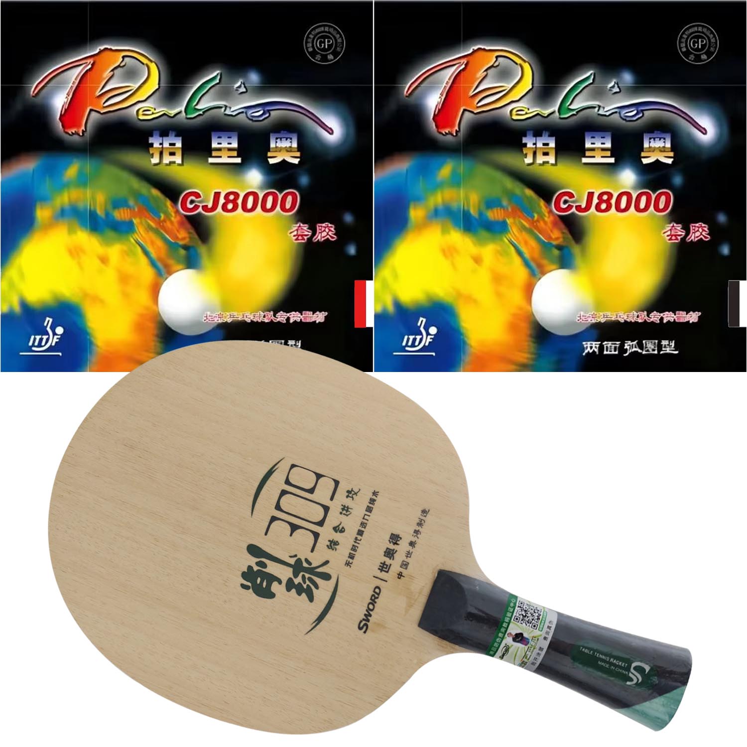 프로 콤보 래켓 소드 309 초프 탁구 블레이드와 팔리 - Table Tennis Grip Types 리뷰 및 가격