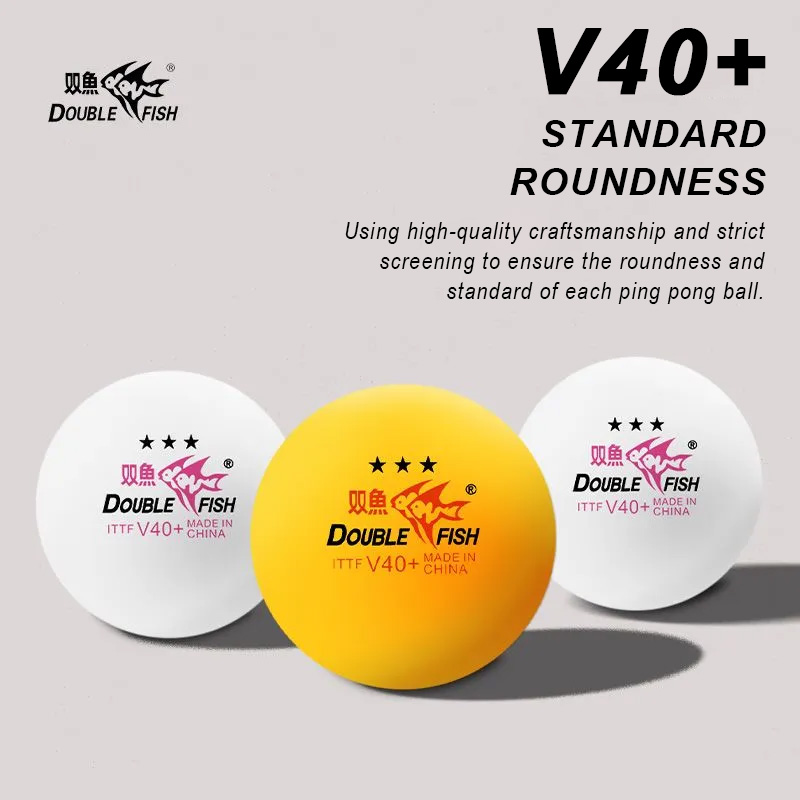 더블 피쉬 3 스타 V40+ 30/50/100 Pcs  - Table Tennis Olympics 리뷰 및 가격