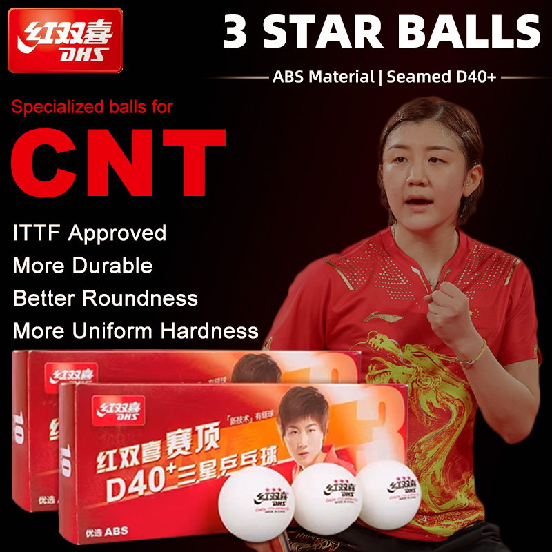 DHS D40+ DJ40+ 탁구 공 3 스타 ABS W - Table Tennis Olympics 리뷰 및 가격